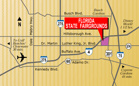 Tampa Bay Amphitheatre Map